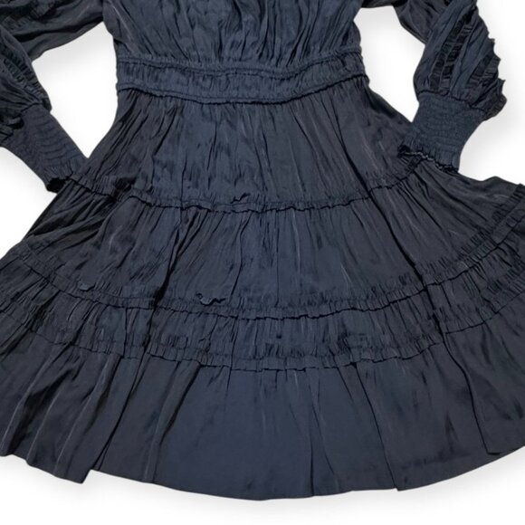 Ulla Johnson Gemma Plissé Mini Dress Midnight,  Size 8 NWT $575 - Picture 12 of 16